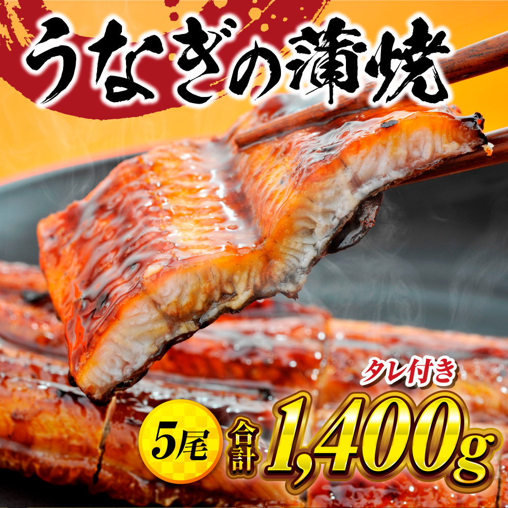 うなぎの蒲焼5尾 タレ付き(4本) YZ004福岡県篠栗町23000魚介・海産物