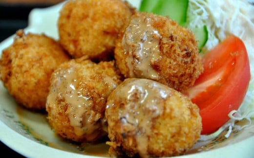 【四国一小さなまち】料理屋「富士」特製カニクリームコロッケ 15個 高知県田野町11500魚介・海産物カニ
