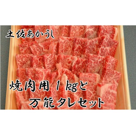 「土佐あかうし」焼肉用1kgと特製万能タレのセット高知県田野町34000肉牛肉