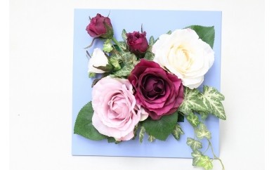 ローズフラワーアレンジ(赤)(造花)FA-963高知県越知町16000衣類・装飾品・工芸品その他 装飾品・工芸品