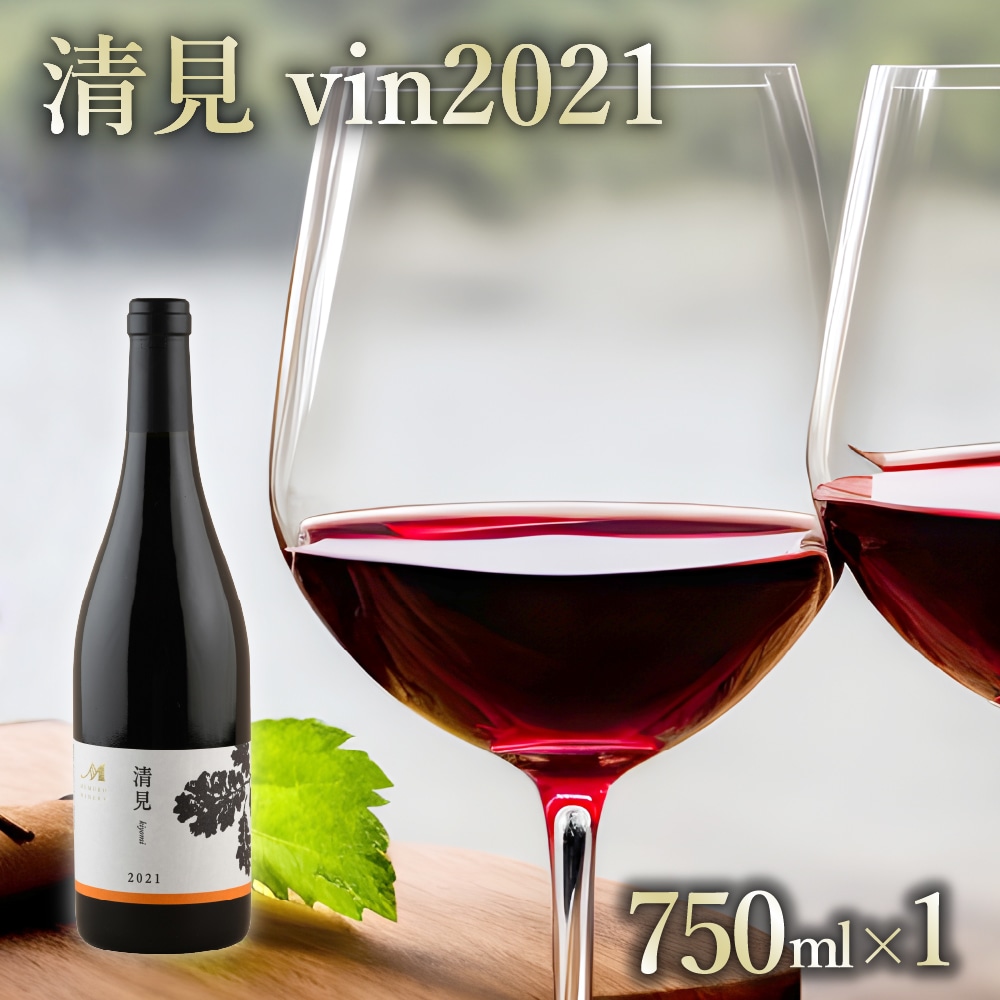 北海道十勝芽室町 赤ワイン:清見 vin2021 750ml×1本(箱入) me032-044c北海道芽室町21000酒・アルコールワイン