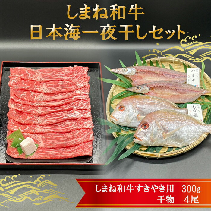 しまね和牛肉・日本海一夜干しセット島根県出雲市17000肉牛肉