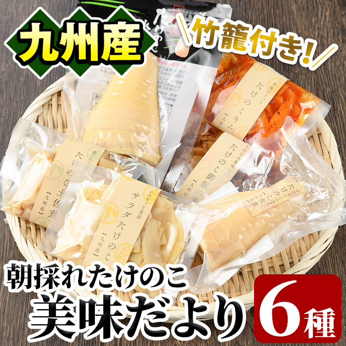 たけのこ美味だより(6種)国産 加工品 惣菜 弁当 おかず 筍水煮 たけのこご飯の素 簡単調理 贈答 ギフト プレゼント【上野食品】akn008-03鹿児島県阿久根市10000野菜・きのこその他 野菜