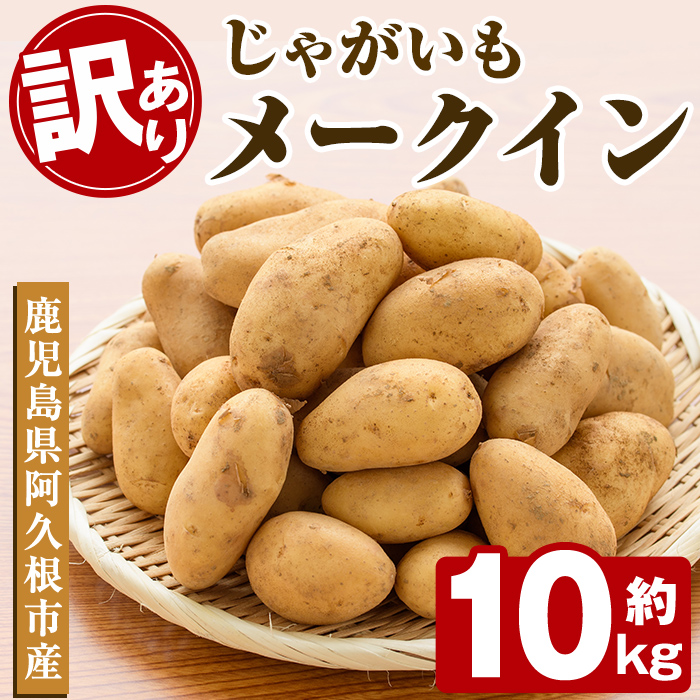 <2026年5月下旬以降順次発送予定>訳あり!じゃがいも「メークイン」(約10kg) じゃがいも ジャガイモ 芋 国産 野菜 期間限定 数量限定【古田果樹園】akn093-02鹿児島県阿久根市10000野菜・きの