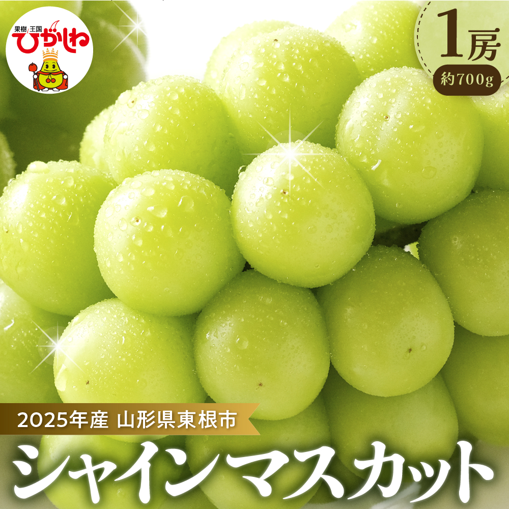 【2026年 先行予約】ぶどう「シャインマスカット」1房 (約700g) 山形県 東根市 hi003-152山形県東根市10000果物・フルーツ