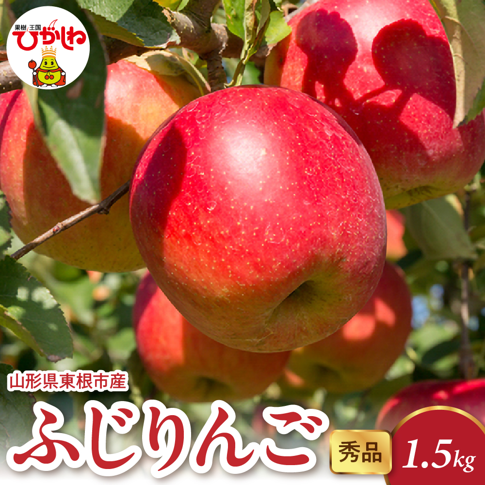 2025年産 ふじりんご 1.5kg(3-7玉) 秀品 山形県 東根市 hi082-015-1山形県東根市9000果物・フルーツ