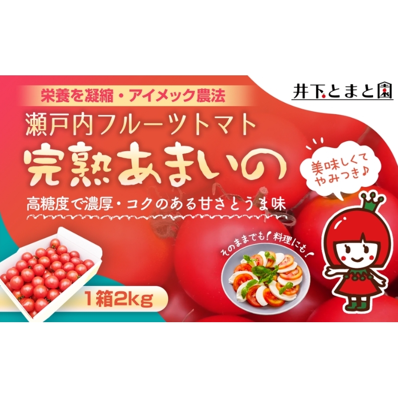 井下とまと園の完熟 フルーツトマト 約2kg 果物類 野菜 香川県観音寺市22000野菜・きのこトマト