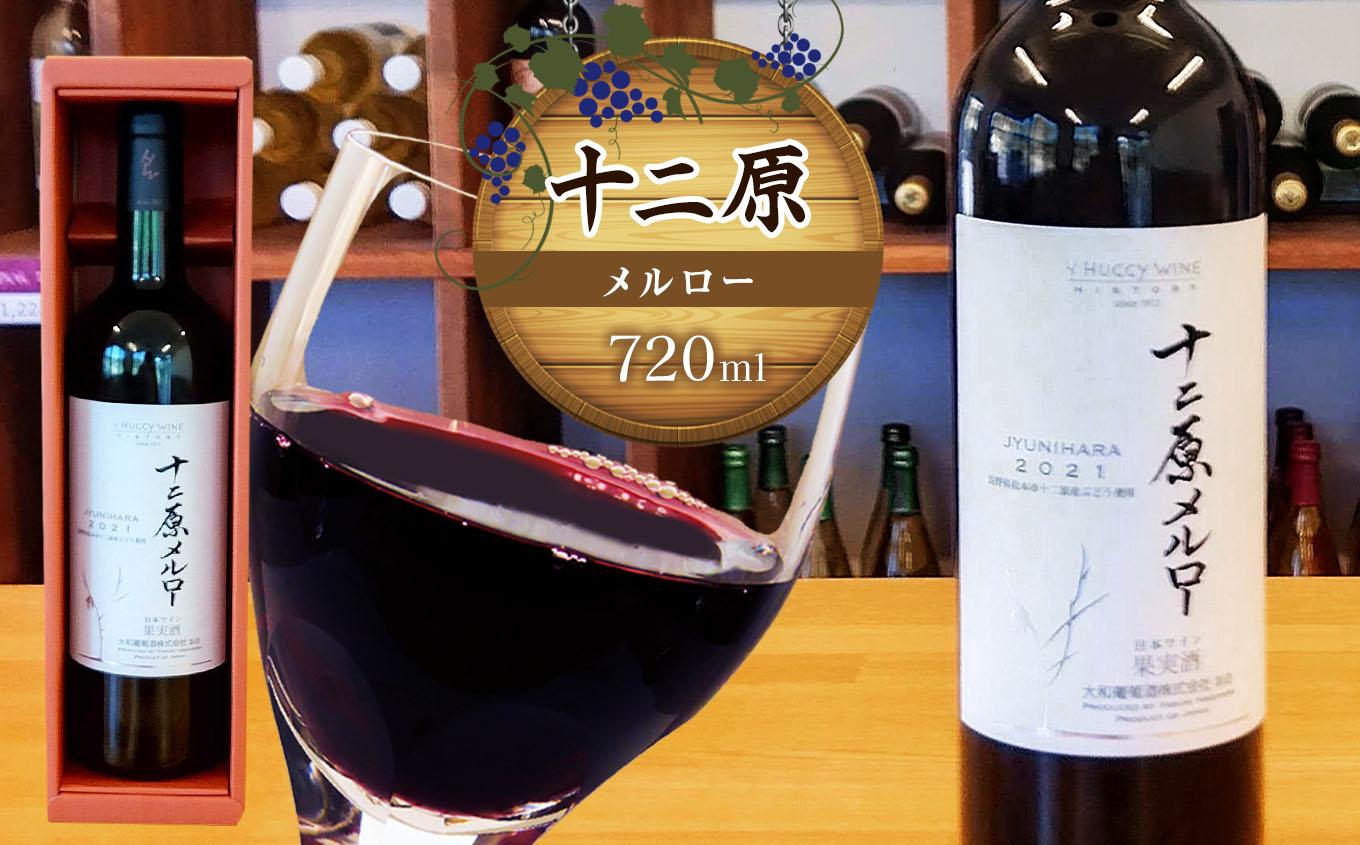十二原(メルロー)720ml|ワイン 信州 赤ワイン ぶどう 長野県 松本市 わいん 酒 おさけ さけ長野県松本市15000酒・アルコールワイン