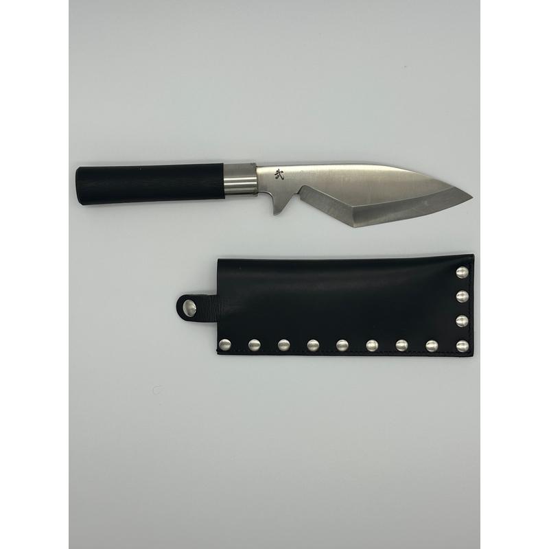 高級庖丁「武の包丁」モリブデン出刃包丁 刀身約125mm 革サック付き大阪府堺市155000雑貨・日用品調理器具