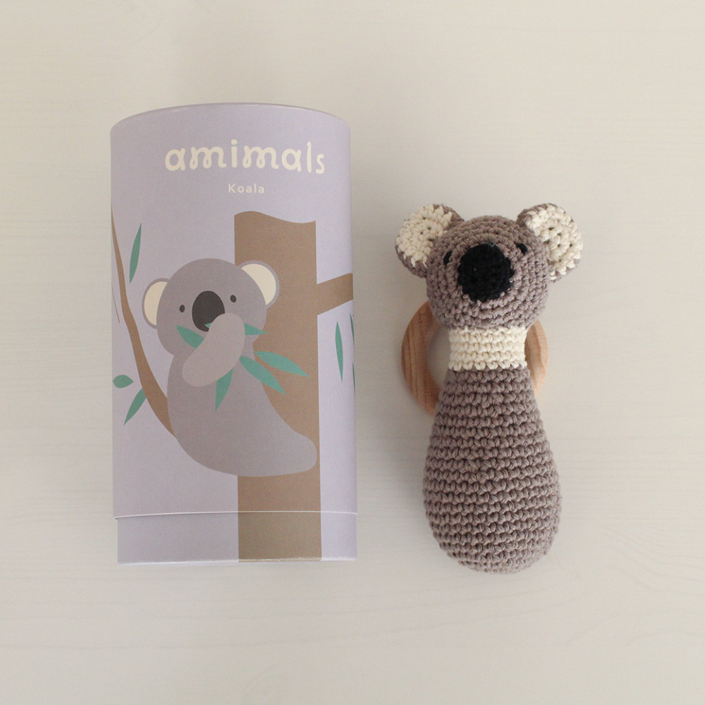 HOPPL(ホップル)amimals(アミマルズ) ラトル Koala大阪府堺市15000雑貨・日用品おもちゃ・ぬいぐるみ