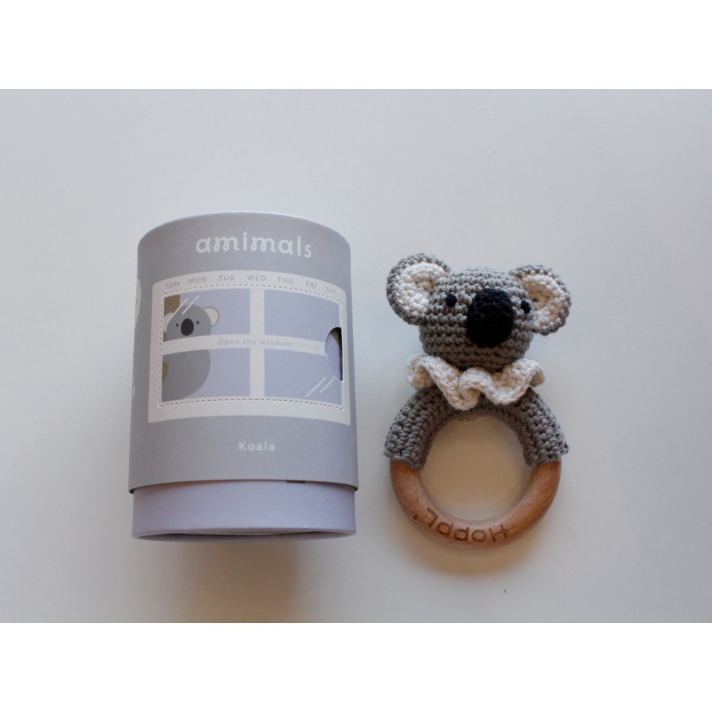 HOPPL(ホップル)手編みamimals(アミマルズ) ガラガラ Koala大阪府堺市15000雑貨・日用品おもちゃ・ぬいぐるみ