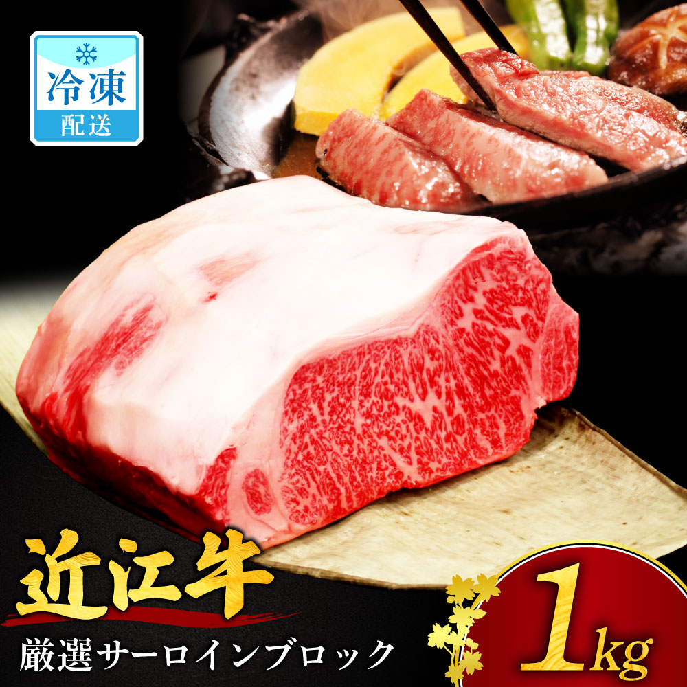 【近江牛1kgサーロインブロック】近江牛 厳選ブロック肉 1kg AD-E03 安田牧場滋賀県東近江市145000肉