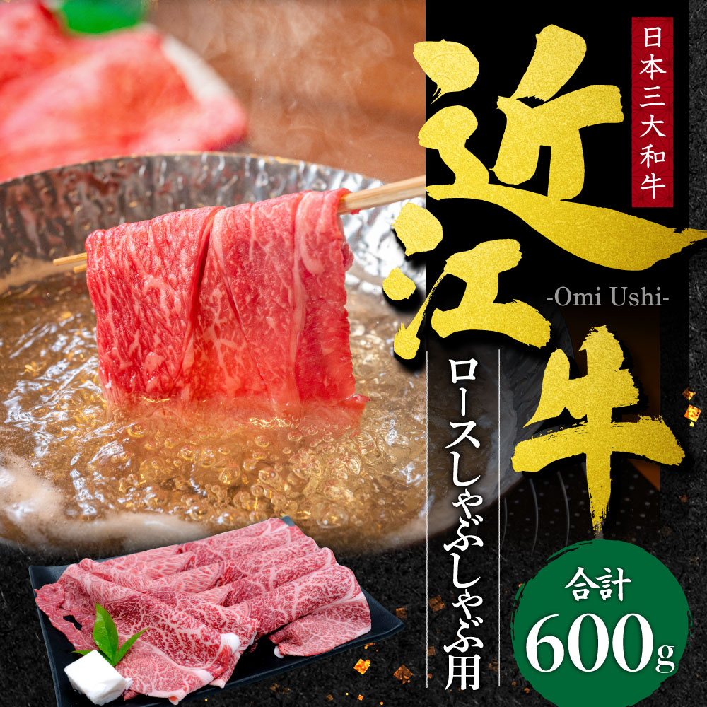 近江牛 ロース しゃぶしゃぶ用600g 本多商店 滋賀県 東近江市 D-E10 近江牛 ロース しゃぶしゃぶ 牛肉 和牛 肉 霜降り 柔らかい 美味しい ギフト プレゼント 贈答品 お取り寄せ 高級滋賀県東近
