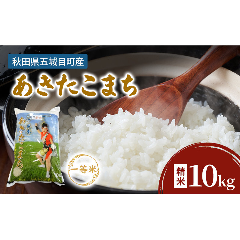 五城目産 一等米・あきたこまち10kg(精米) お米 秋田県産 秋田県五城目町32000米・パン白米