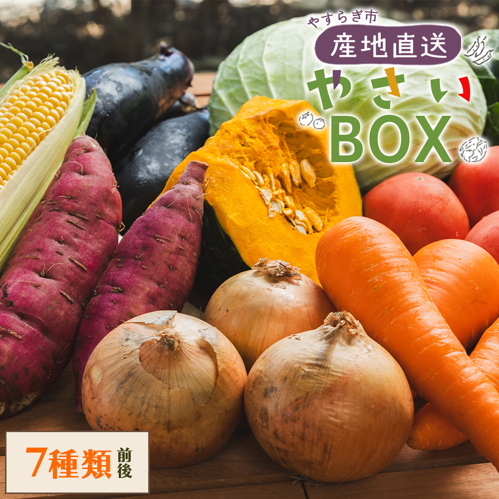 やすらぎ市 産地直送やさいBOX(7種類前後) - 野菜 ベジタブル おまかせ 詰め合わせ セット 季節 旬 お任せ お楽しみ ヘルシー 国産 特産品  やすらぎ市 高知県 香南市 yr-0033高知県香南