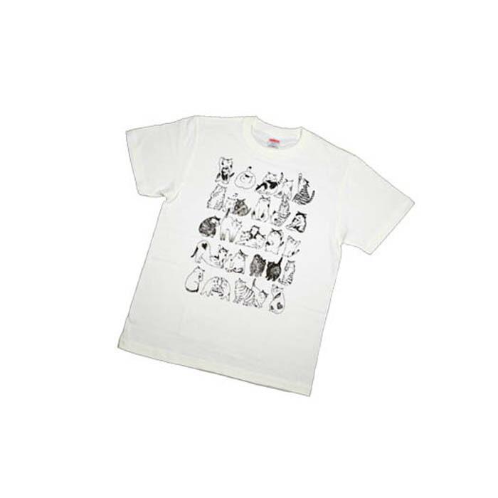 ふるさと納税 服 兵庫県 神戸市 作家　ゴーあやの　猫シルエットＴシャツ 作家 ゴーあやの ゆる猫Tシャツ | 兵庫県神戸市 | JRE MALL