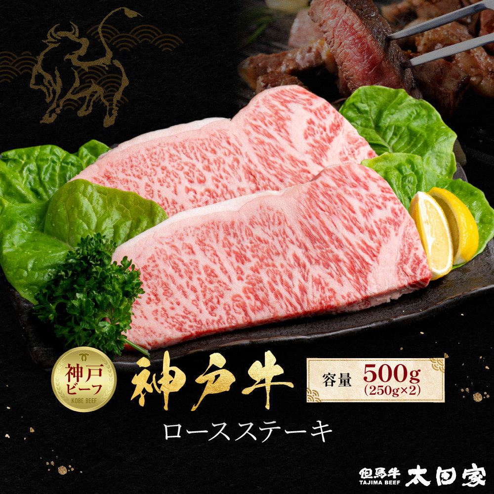 神戸牛 ロースステーキ 250g×2枚 計 500g KBST5兵庫県神戸市50000肉牛肉