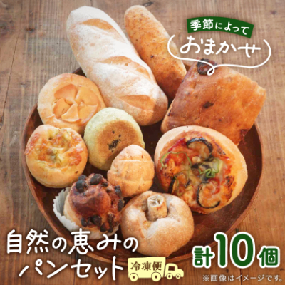 【10個入り】パン屋kotubuの自然の恵みのパンセット(小)【配送不可地域:離島】【1352129】大阪府高石市7000米・パンパン