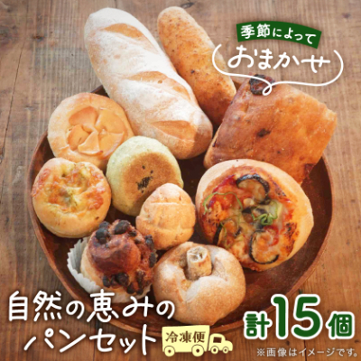 【15個入り】パン屋kotubuの自然の恵みのパンセット(大)【配送不可地域:離島】【1352138】大阪府高石市10000米・パンパン