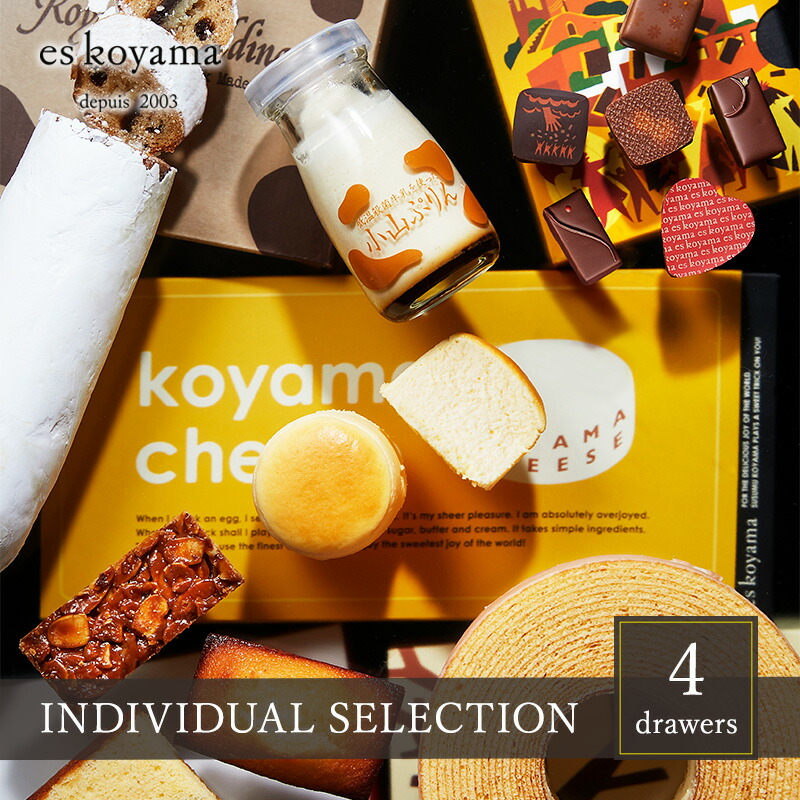 【ふるさと納税】 INDIVIDUAL SELECTION 〜4 drawers〜 ギフト セット 小山ぷりん 小山チーズ ボンボンショコラ エスコヤマ コヤマ スイーツ デザート 詰め合わせ 詰合せ お祝い 贈答品 中元 歳暮 人