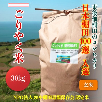 こしひかり「ごりやく米」玄米30kg【令和7年産】(1539)【1271834】山口県長門市50000米・パン玄米・雑穀米・もち米・餅