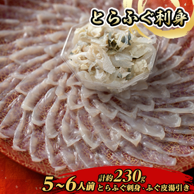 とらふぐ刺身5-6人前【配送不可地域:離島】【1492142】山口県長門市15000魚介・海産物鮮魚
