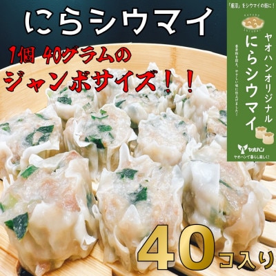 【鹿沼新名物】ヤオハンオリジナルにらシウマイ 40個入(1,600g)【配送不可地域:離島】【1429960】栃木県20000鍋セット・総菜・加工食品総菜