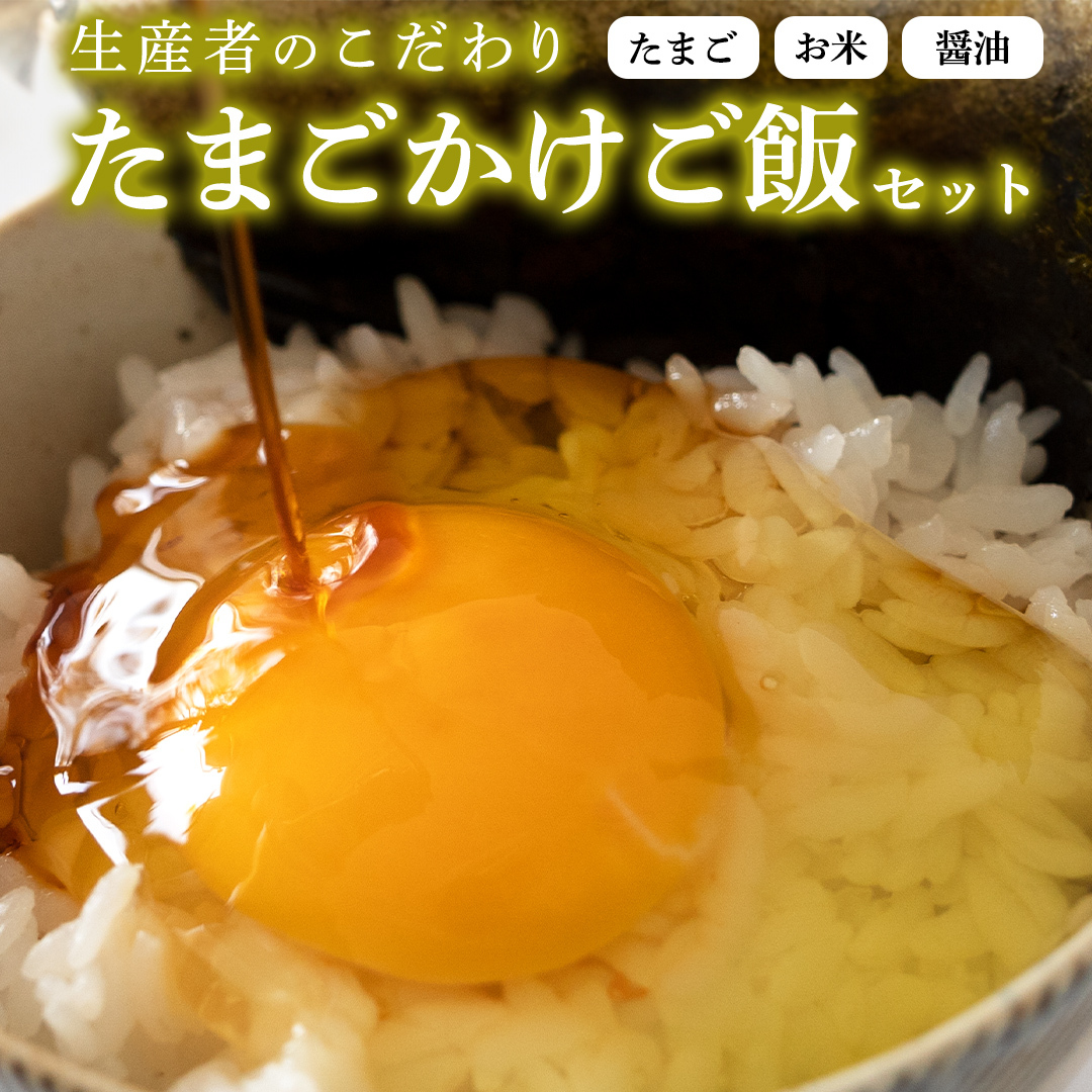 たまごかけご飯セット 卵 玉子 たまご 生卵 鶏卵 タマゴ しょうゆ 醤油 米 コシヒカリ 白米 精米 産地直送 平飼い お取り寄せ 詰め合わせ TKG 卵かけごはん 新生活 一人暮らし 桜川市産 茨城