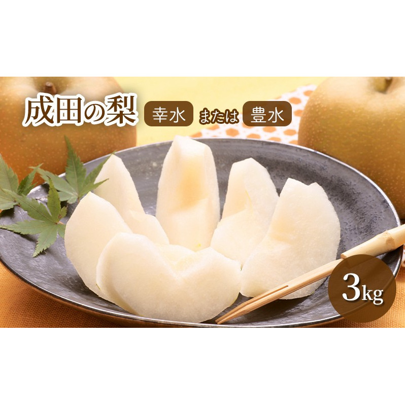 梨 【日時指定不可】 梨(幸水または豊水)3kg フルーツ 果物 なし 先行予約 特産品 旬のフルーツ 千葉県 成田市 千葉県成田市12000果物・フルーツりんご・梨