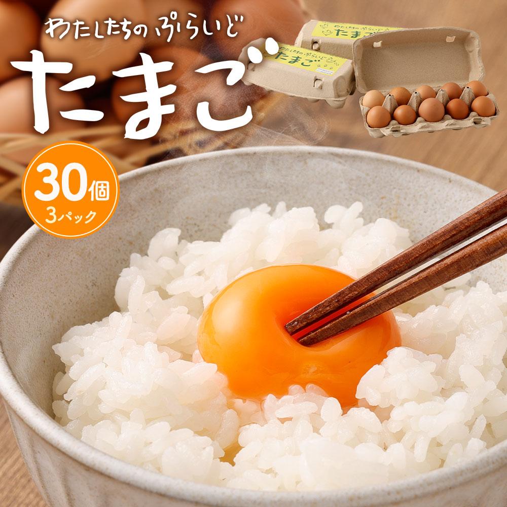 単なる平飼いではない究極の卵『わたしたちのぷらいどたまご』3パック(30個)セット神奈川県川崎市10000卵・乳製品卵(鶏、烏骨鶏等)