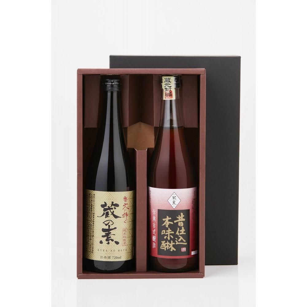 大和川酒造店 純米料理酒 蔵の素、甘強酒造 伝承醸法 昔仕込本みりん 調味料セット 720ml × 各1本ずつ 発売元 株式会社片山神奈川県川崎市11000酒・アルコール日本酒
