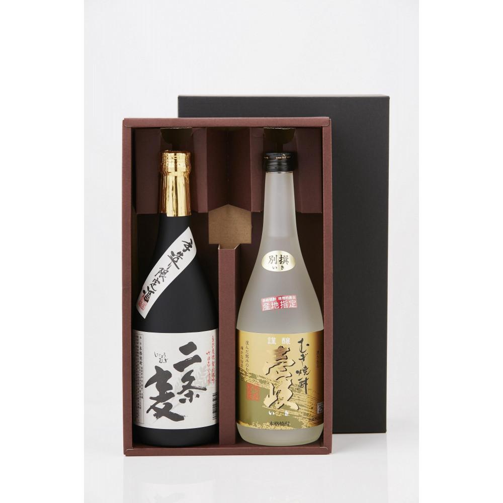 玄海酒造 謹醸 壱岐 25% 別撰 & 藤居醸造 二条麦 25% 本格麦焼酎 720ml 2本セット 発売元 株式会社片山神奈川県川崎市14000酒・アルコール焼酎