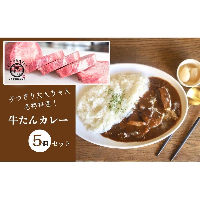牛タン カレー 200g ×5個 セット ぶつぎりたんちゃん名物料理 牛たんカレー 厚切り 牛タン ビーフカレー 牛肉 牛 ビーフ お肉 肉 惣菜 おかず スープ 冷凍食品 湯煎 レトルト レトルト食品 真