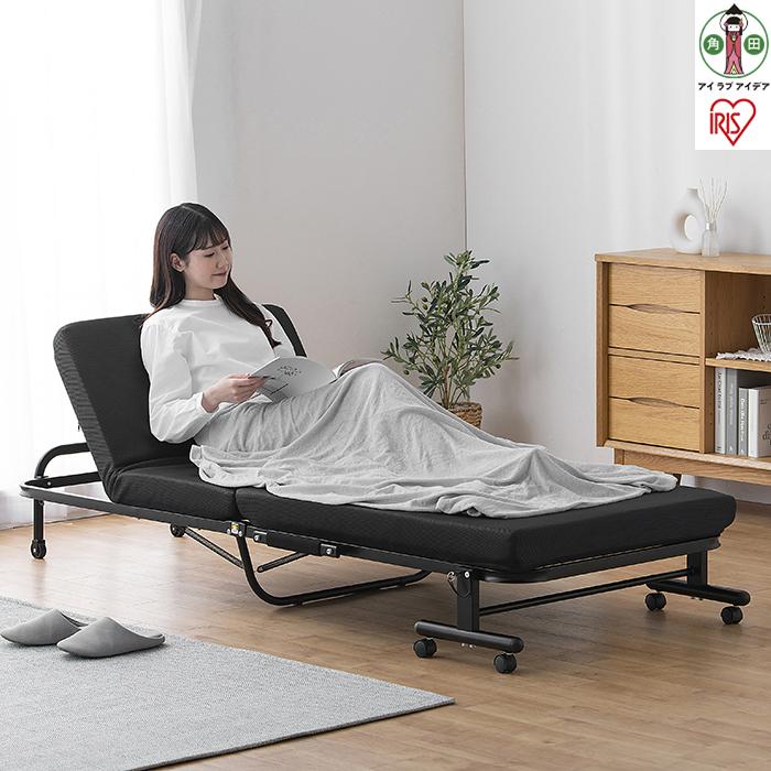 折りたたみベッド OTBSS-KR ブラック宮城県角田市66000雑貨・日用品寝具・タオル