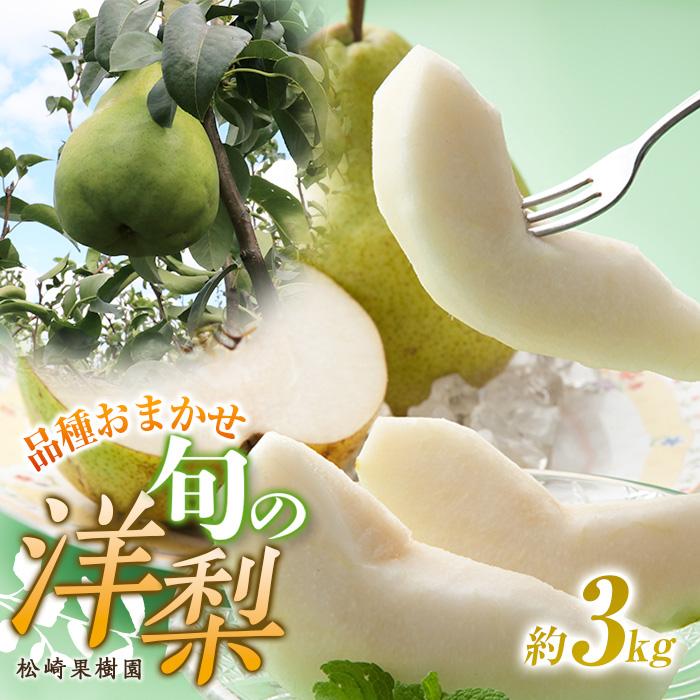 品種おまかせ旬の洋梨 約3kg【松崎果樹園】宮城県角田市12000果物・フルーツりんご・梨