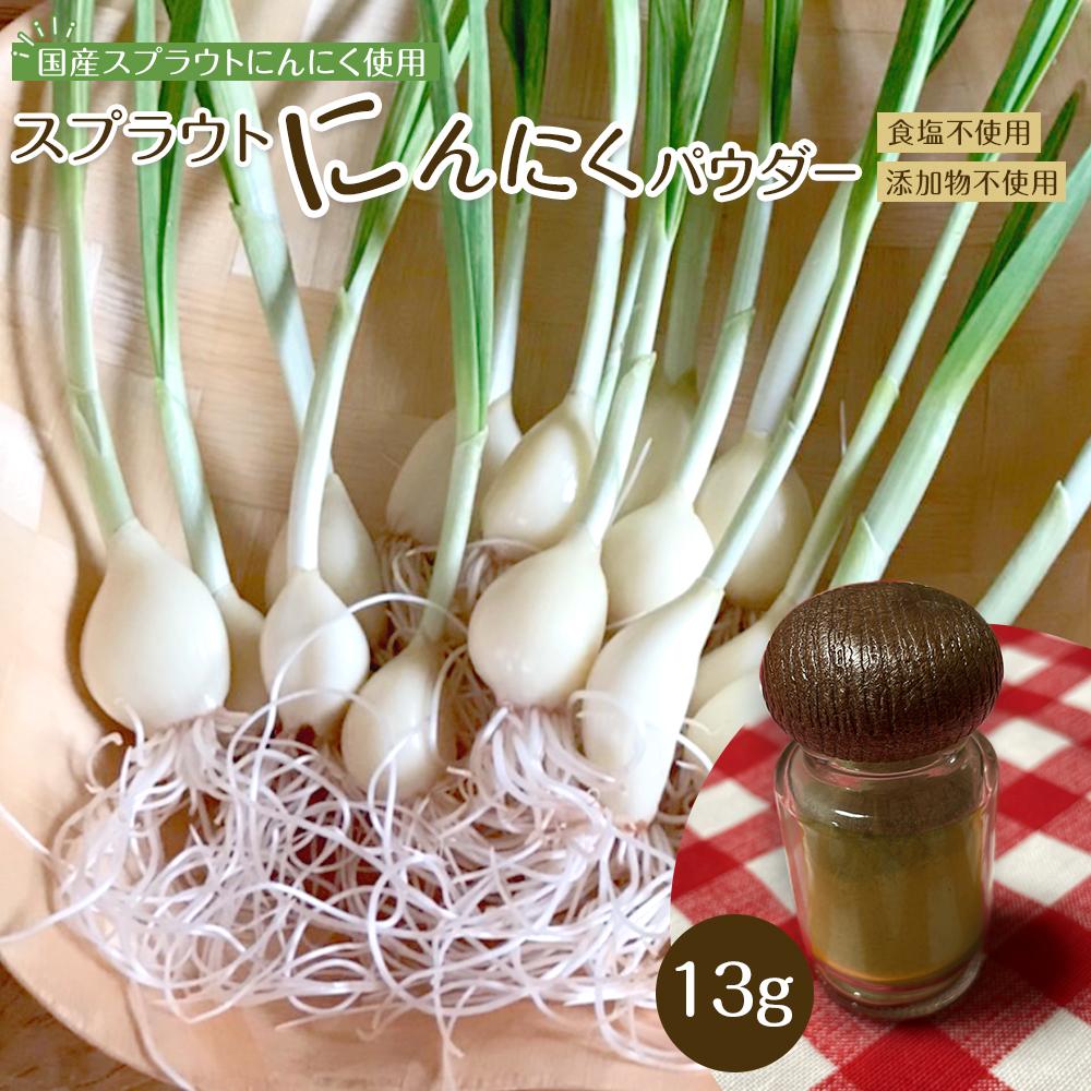 スプラウトにんにくパウダー13g  国産スプラウトにんにく使用宮城県角田市2000調味料・油その他 調味料・油