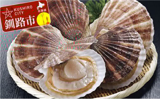 【北海道から直送!!】殻付活ホタテ貝(6.0kg詰)18〜30枚入 ふるさと納税 ほたて _F4F-7719北海道釧路市48000魚介・海産物貝類