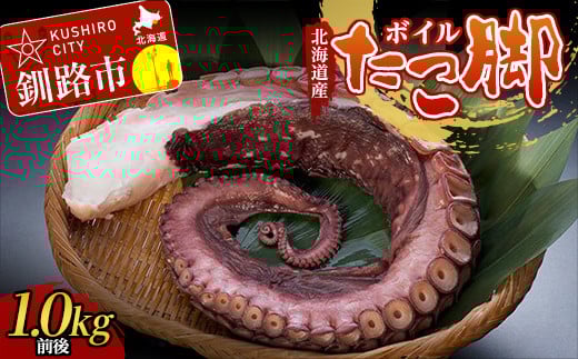 北海道産・ボイルたこ脚 (真だこ) 1kg前後 たこ 刺身 たこ焼き カルパッチョ 北海道 海鮮 海産物 冷凍 _F4F-2245北海道釧路市18000魚介・海産物イカ・タコ・ウニ
