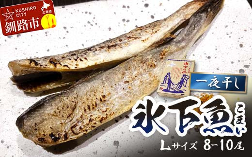 一夜干し氷下魚(L) 8-10尾 ふるさと納税 干物 北海道 釧路 海鮮 こまい コマイ おつまみ 居酒屋 肴 魚介 魚 _F4F-3285北海道釧路市12000魚介・海産物干物