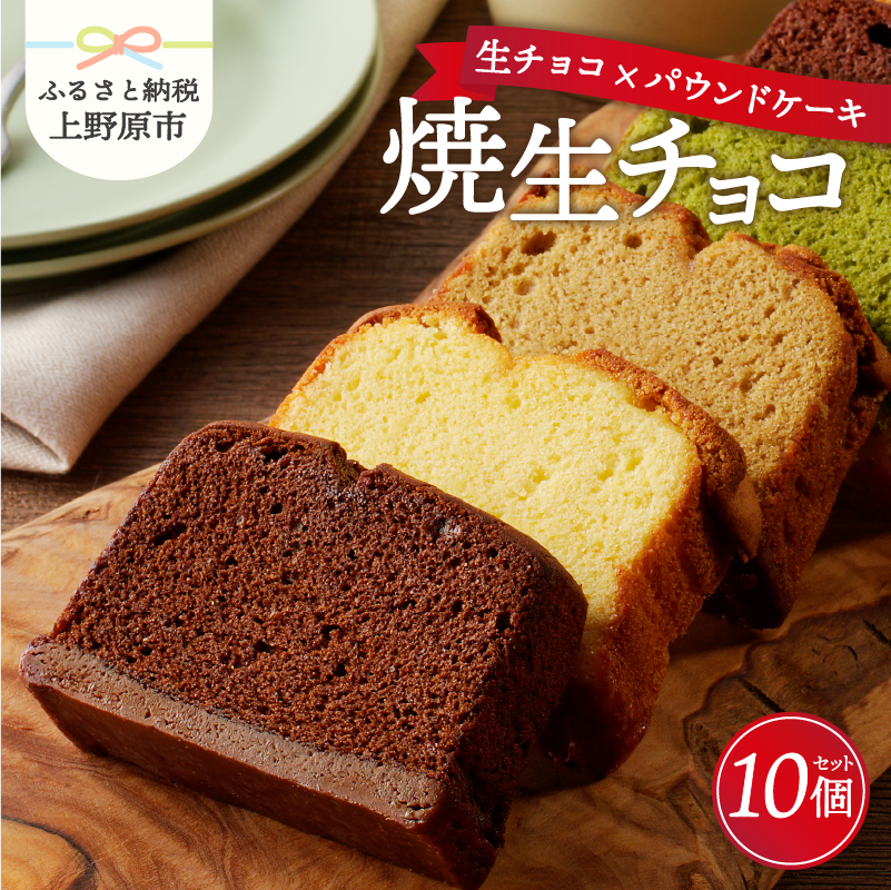 【ふるさと納税】 しっとりふわふわな新触感スイーツ♪ 焼生チョコ10個セット スイーツ 洋菓子 お菓子 焼き菓子 デザート おやつ 甘さ控えめ お取り寄せ お洒落 ラッピング対応 贈り物 ギ