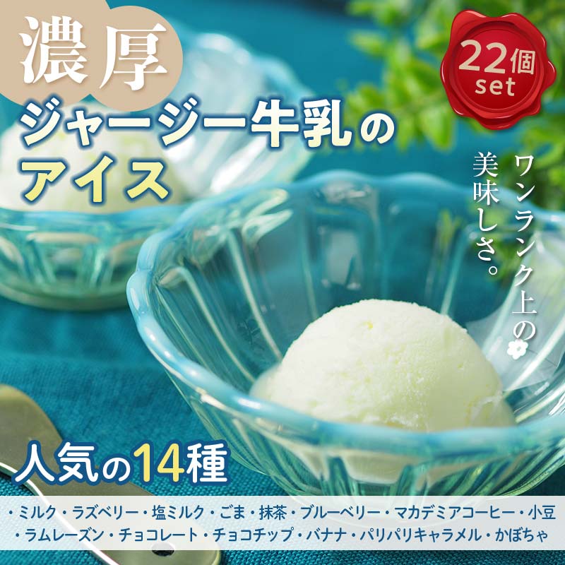 【ジャージー牛乳使用】まきばのジャージーアイス人気の14種22個セット F21C-037福島県伊達市29000菓子・スイーツアイス・ジェラート