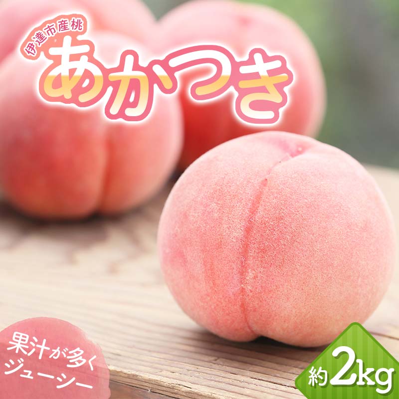 【2026年出荷分先行予約】福島県産 あかつき 約2kg (5〜7玉) 岡崎ファーム 伊達の桃 桃 フルーツ 果物 もも モモ momo F20C-645福島県伊達市10000果物・フルーツもも・すもも