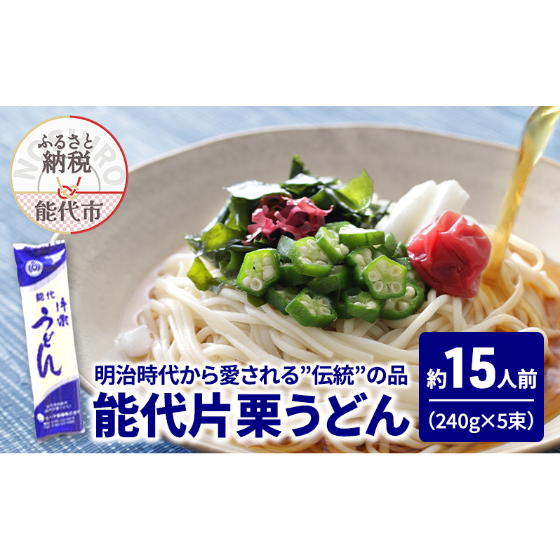 うどん 能代片栗うどん 240g(約3人前)×5束 麺 乾麺 鍋 冷たい 温かい ざるうどん 鍋の締め秋田県能代市6500麺うどん