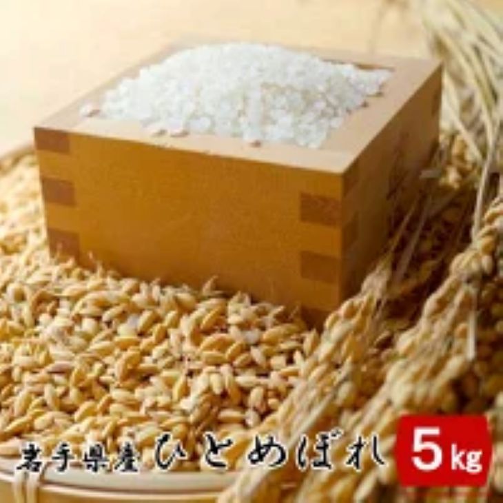 【令和7年産】岩手県産 ひとめぼれ 5kg 【1291】岩手県花巻市23000米・パン白米