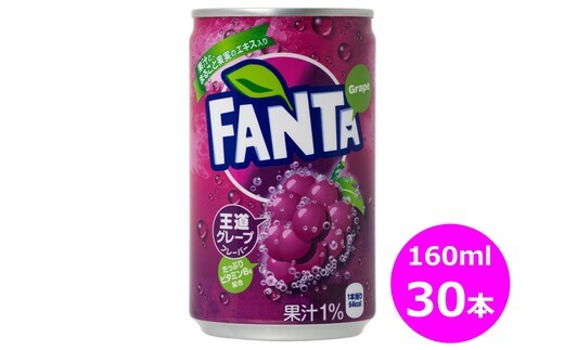 ファンタグレープ160ml缶 30本セット 【455】岩手県花巻市7000お茶・飲料その他 お茶・飲料
