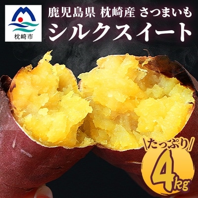 シルクスイート 〈4キロ〉サツマイモ さつまいも 人気品種 鹿児島県 A2-2【配送不可地域:離島】【1167015】鹿児島県枕崎市12000野菜・きのこじゃがいも・イモ類