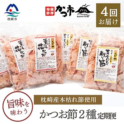 【毎月定期便】かつお節2種 全4回 EE-6009【配送不可地域:離島】【4009016】鹿児島県枕崎市50000魚介・海産物その他 魚介・海産物