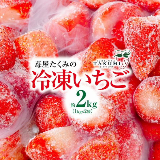 【先行予約】苺屋たくみの冷凍いちご 2kg 2026年3月より発送群馬県前橋市10000果物・フルーツいちご