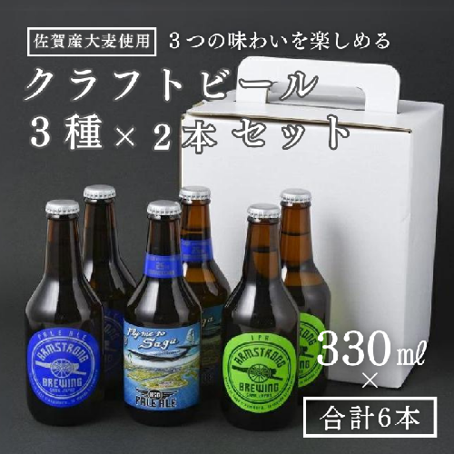 〈アームストロング〉クラフトビール6本セット:B205-001佐賀県佐賀市20500酒・アルコールビール・発泡酒