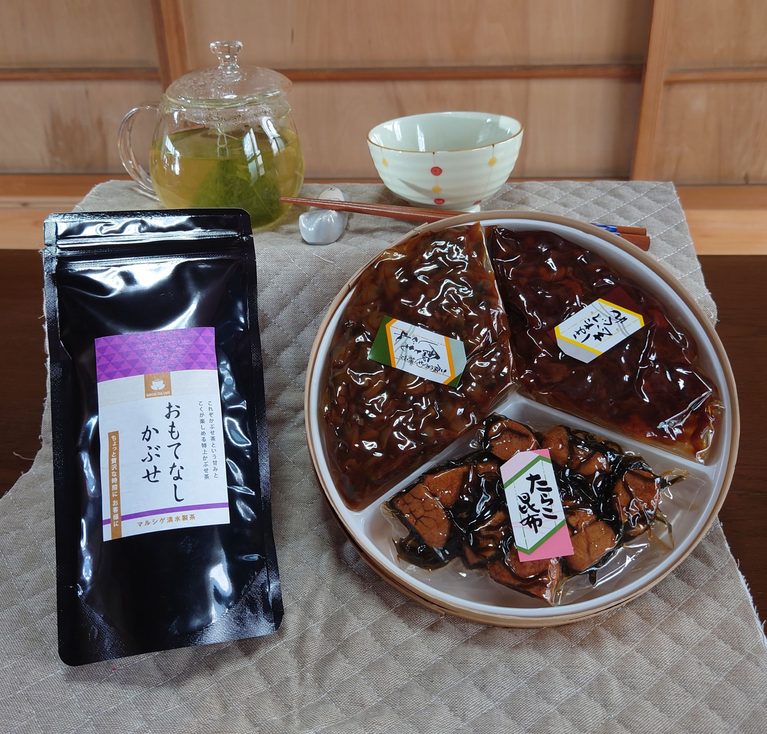 しぐれ三種贅沢セットと水沢かぶせ茶の「お茶漬けセット」三重県四日市市19000お茶・飲料お茶